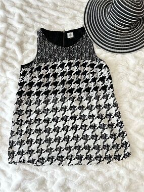 CAbi Houndstooth Broken Check tunic tank top style 3090 Medium